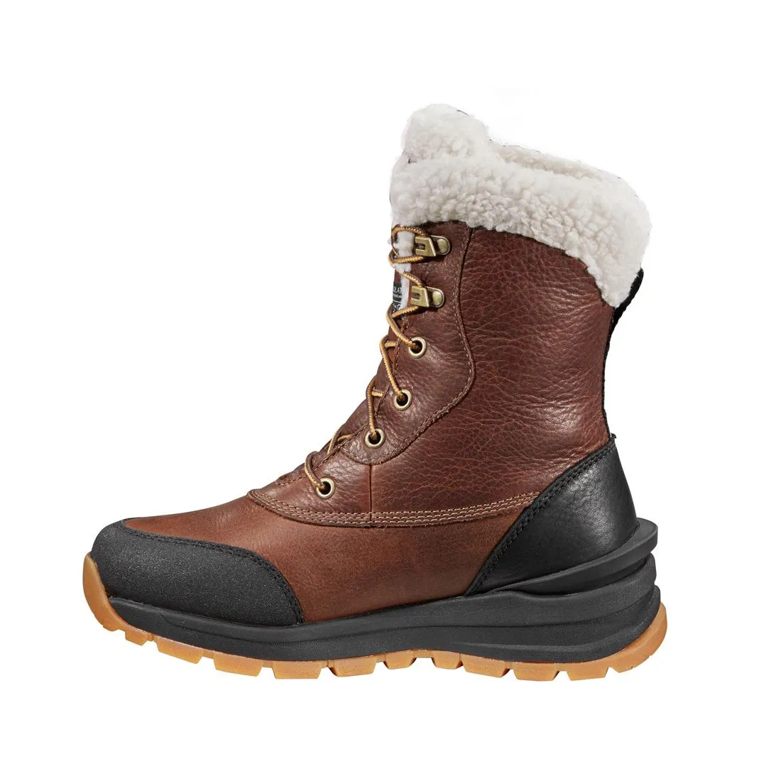 8" Women's Pellston Waterproof Insulated Winter Soft Toe Boot Red Brown