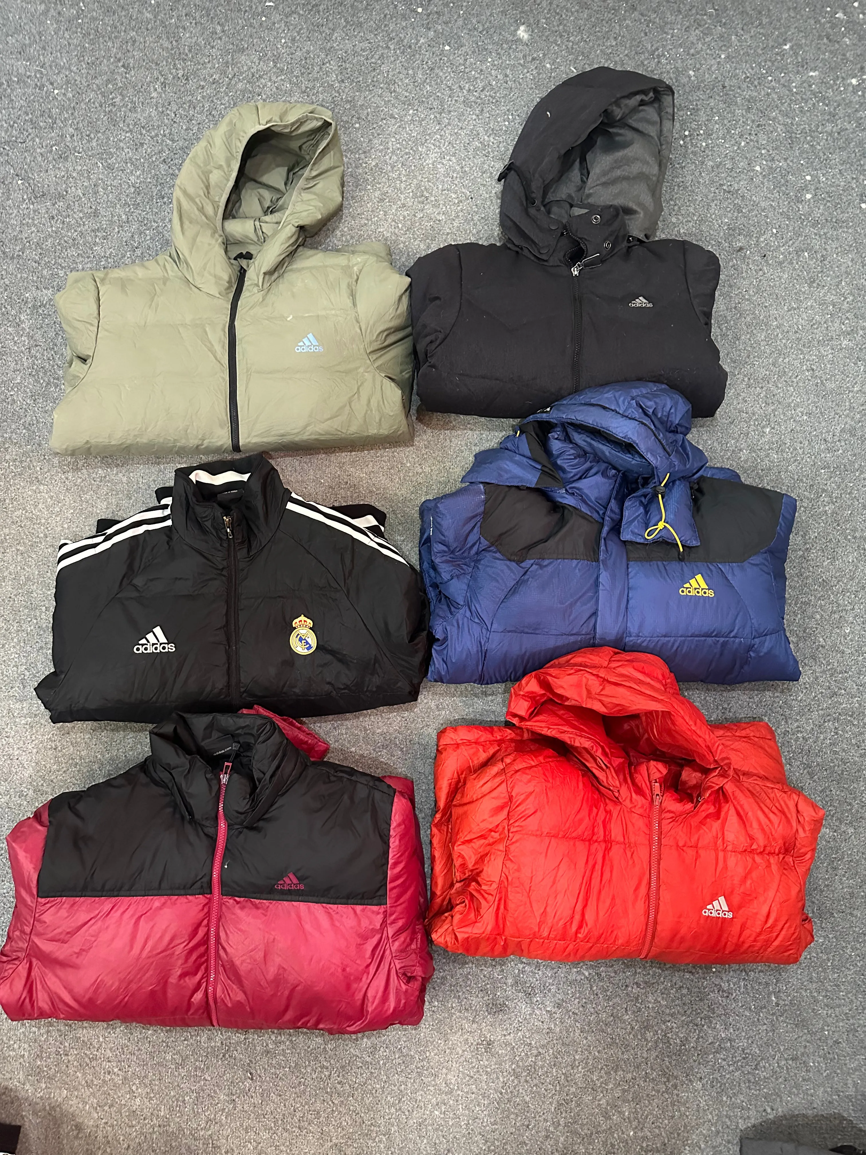 Adidas Puffer Jackets - 12 Pieces