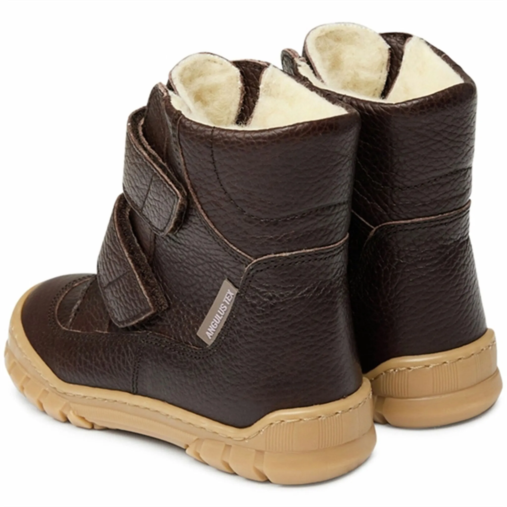 Angulus Tex Boots w Velcro Dark Brown