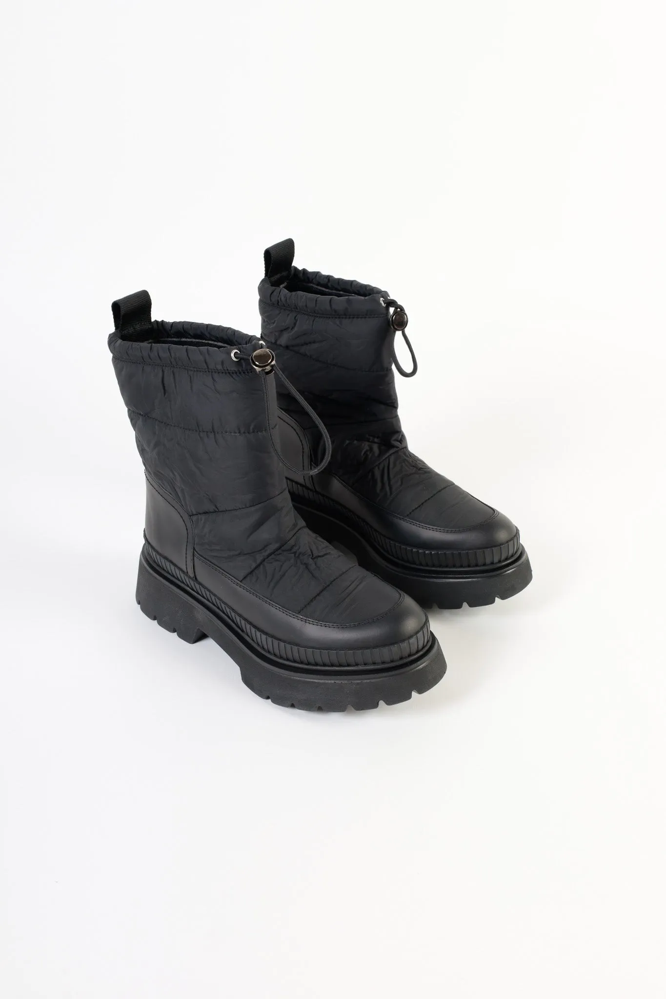 ANNA BLACK - Snow-Style Mid-Calf Boots