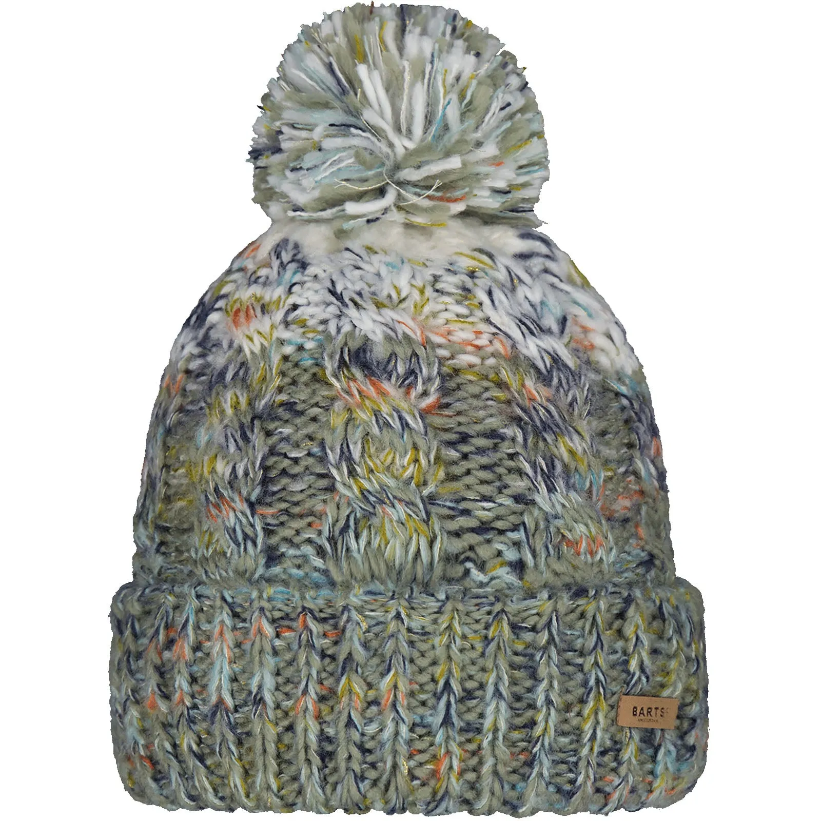 Barts Womens Iska Chunky Cable Knitted Bobble Hat