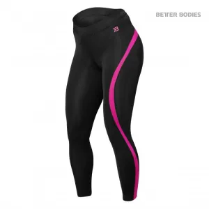 Better Bodies Curve Tights - Black-Pink