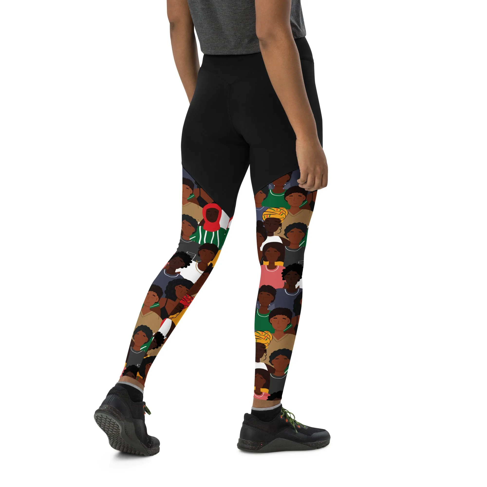 Black History Celebration Compression Leggings