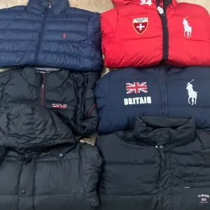 Branded Polo Sports Puffer Jackets