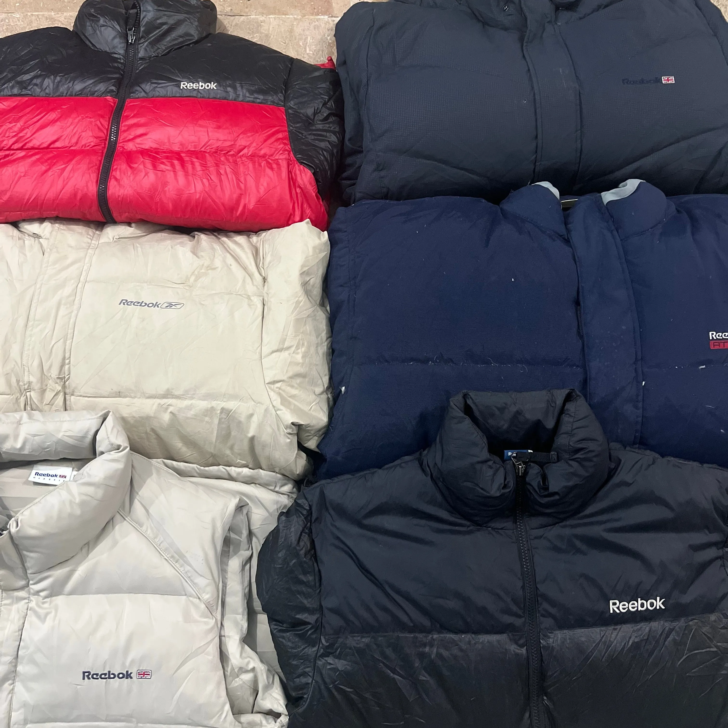 Branded Reebok puffer Jackets