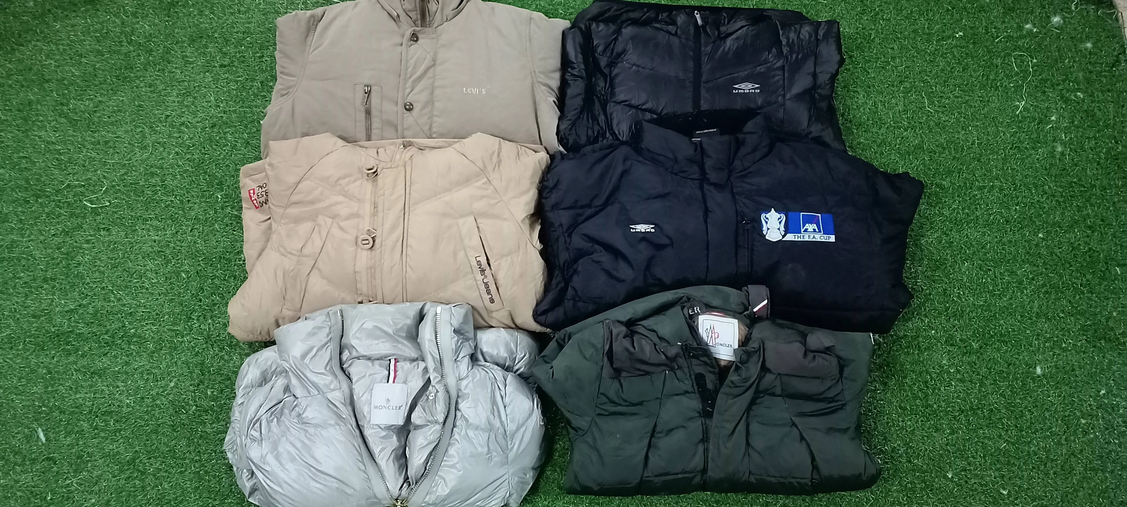 *Branded Umbro,Moncler,Levis Puffer Jackets*