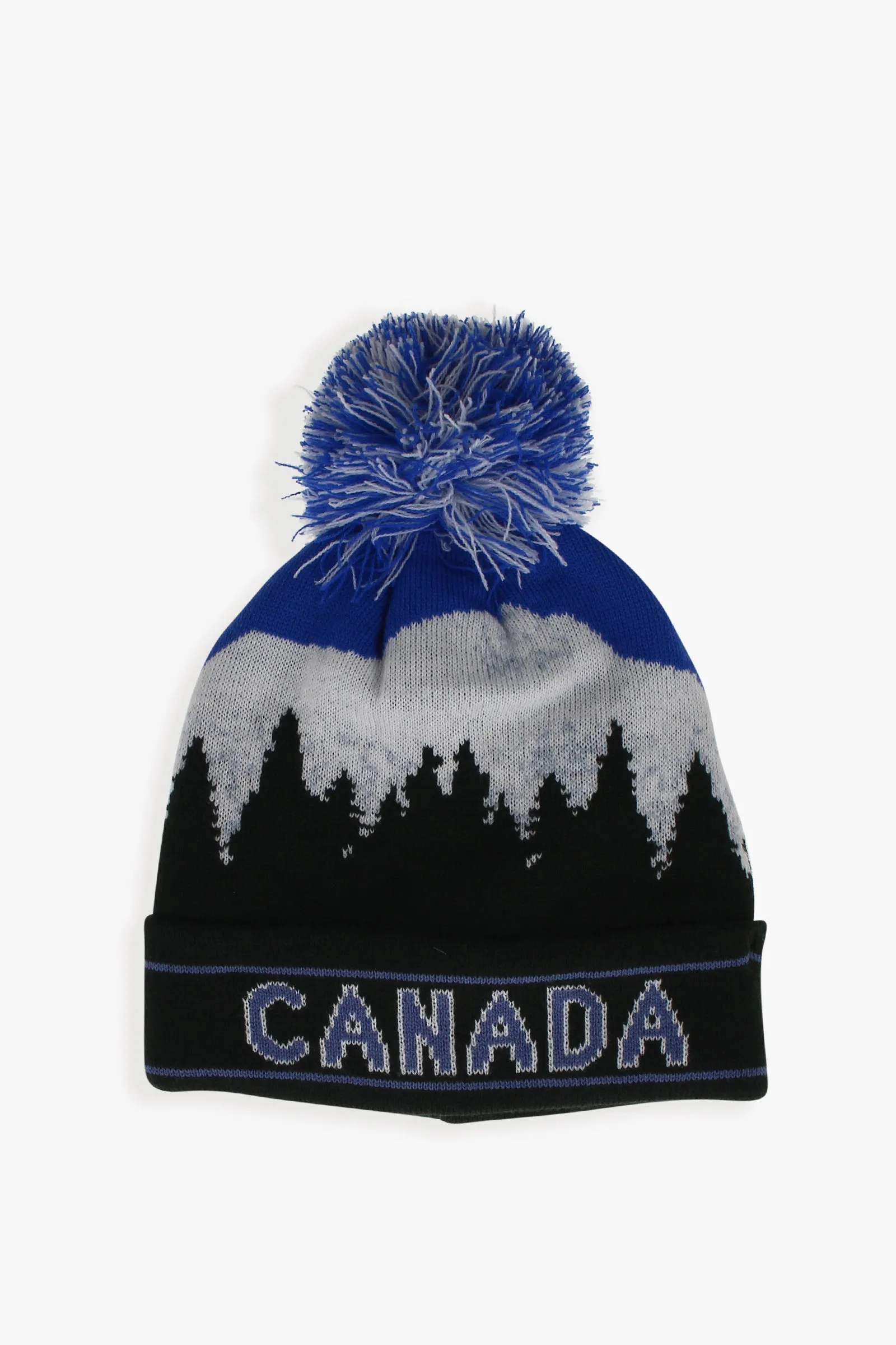 Canada Adult Fleece Lined Hat With Scenic Landscape