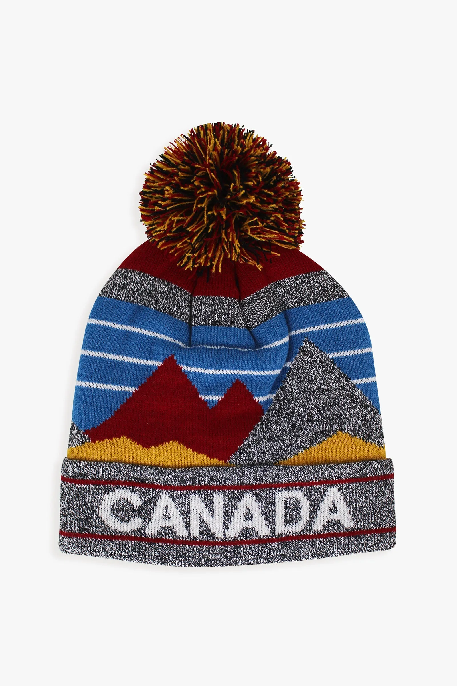 Canada Adult Fleece Lined Hat With Scenic Landscape