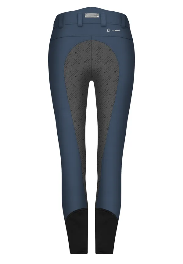 Cavallo Cia Full Seat Softshell Winter Breech - Dark Blue