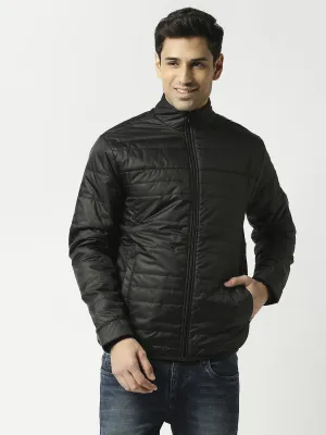 Charcoal Black Puffer Jacket