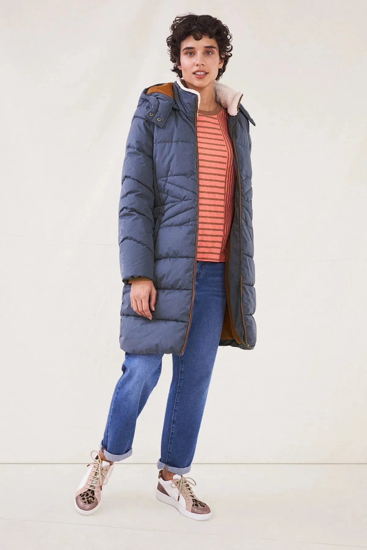 Fleece Lined Puffer Coat