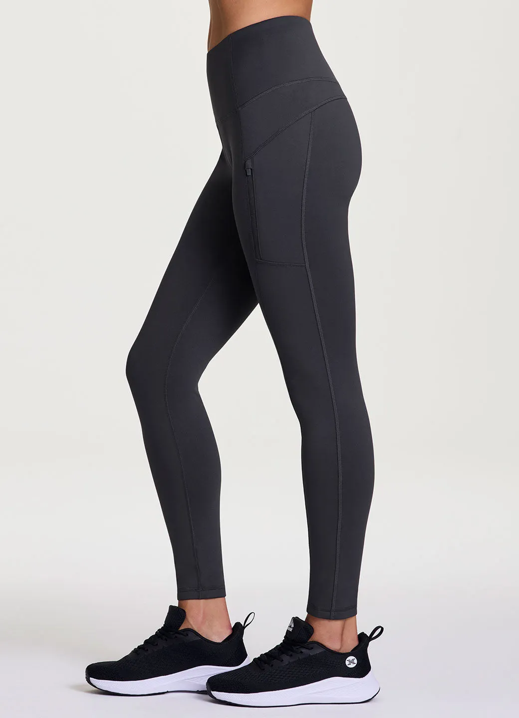 Fleece Lined Zip Pocket Legging