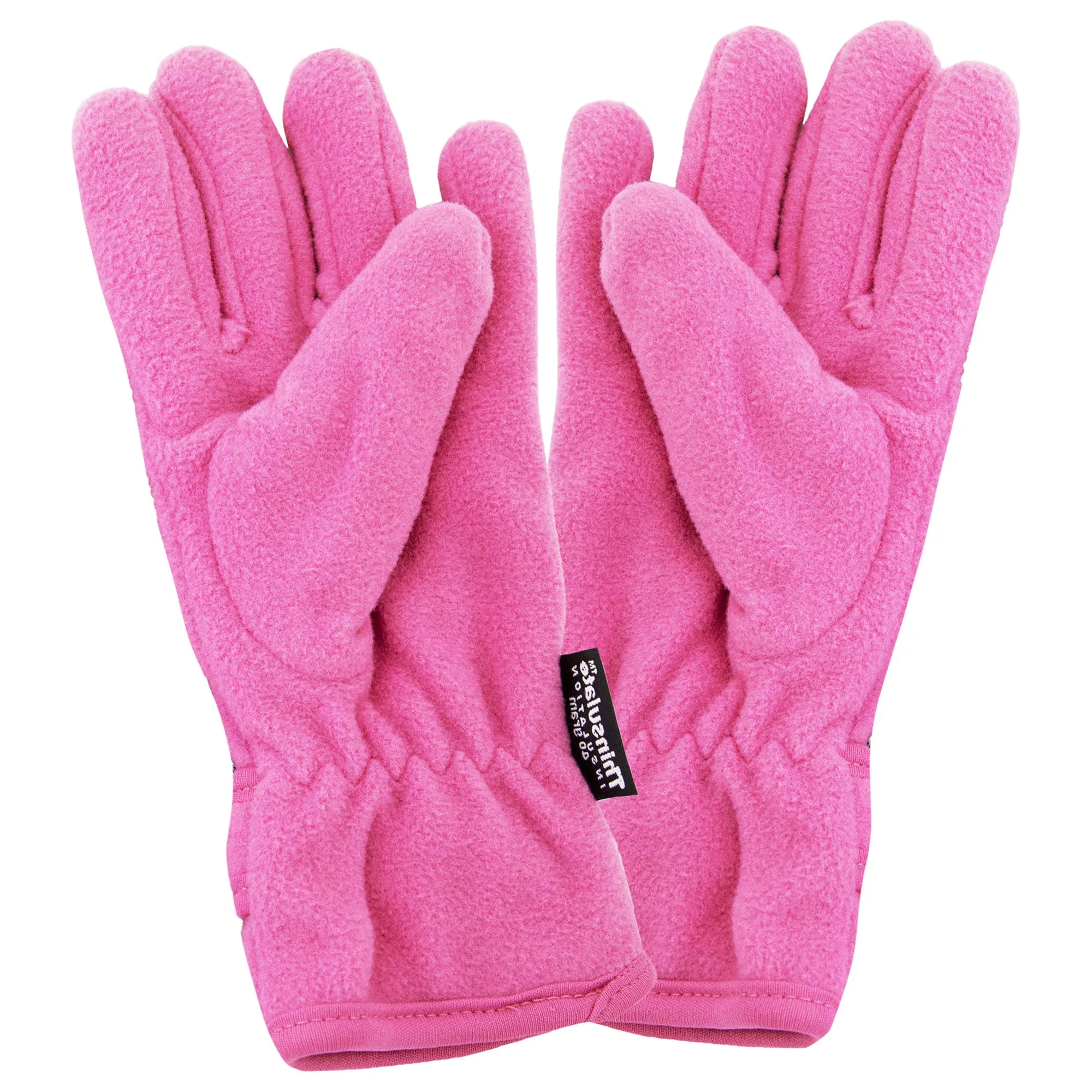 FLOSO Girls Childrens/Kids Plain Thermal Thinsulate Fleece Gloves (3M 40g)