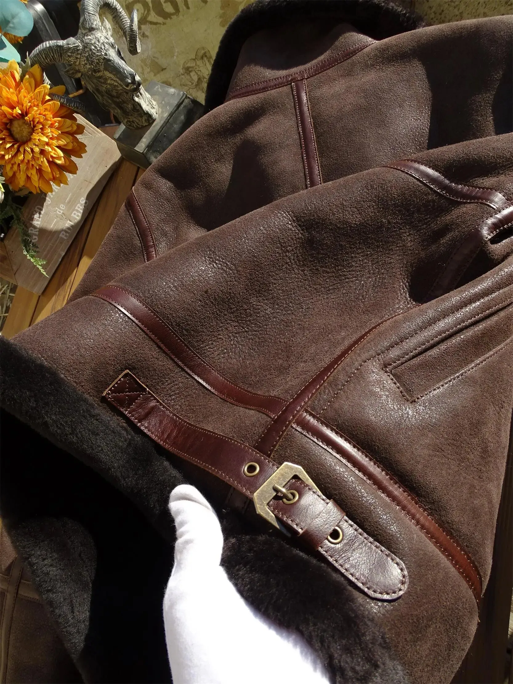 Funki Buys | Jackets | Men's Genuine Leather Sheepskin Jacket