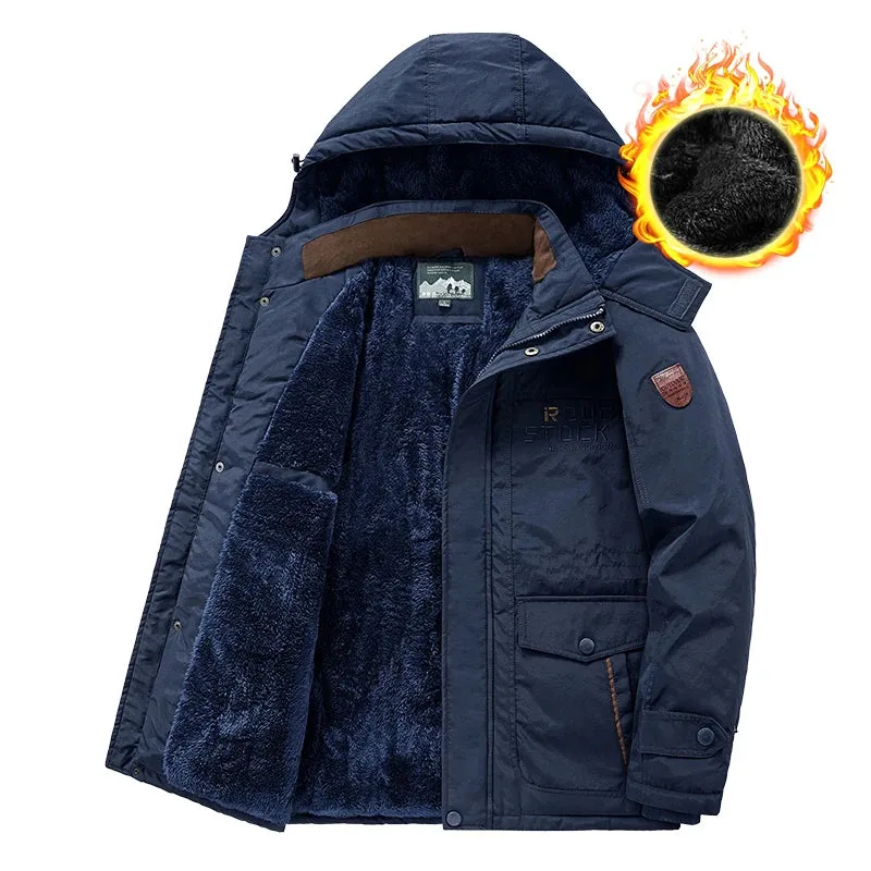 Funki Buys | Jackets | Men's Winter Hooded Windbreaker Parka