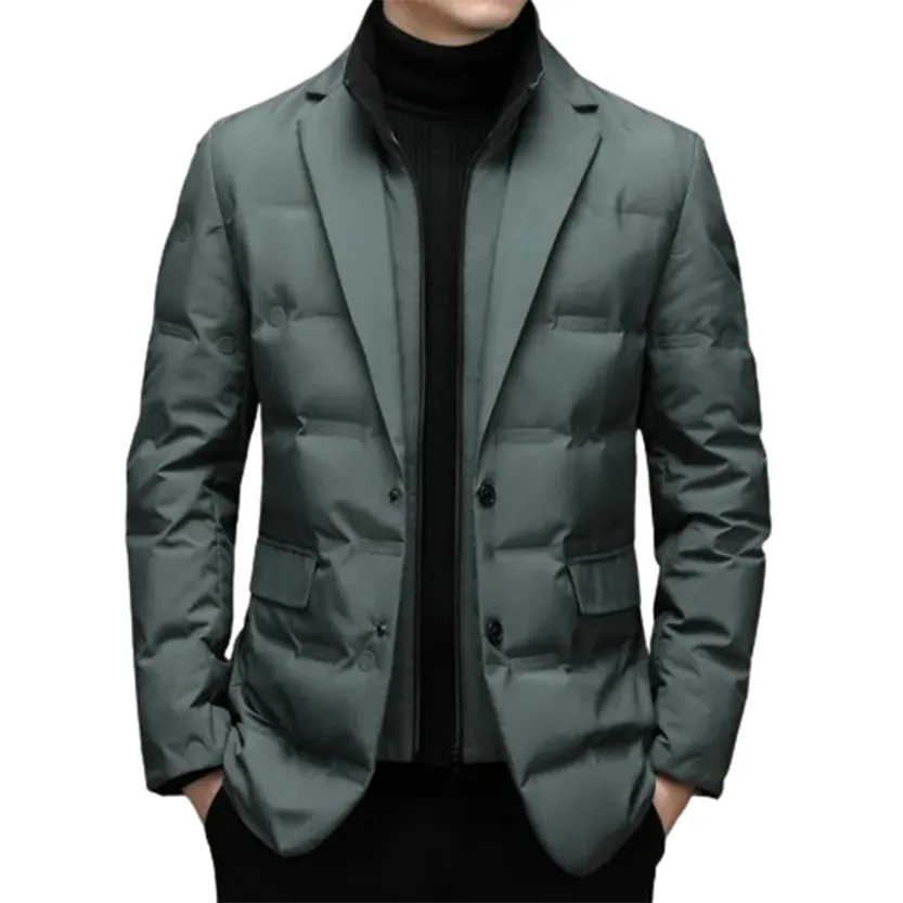 Funki Buys | Jackets | Men's Winter Warm Down Dress Blazer