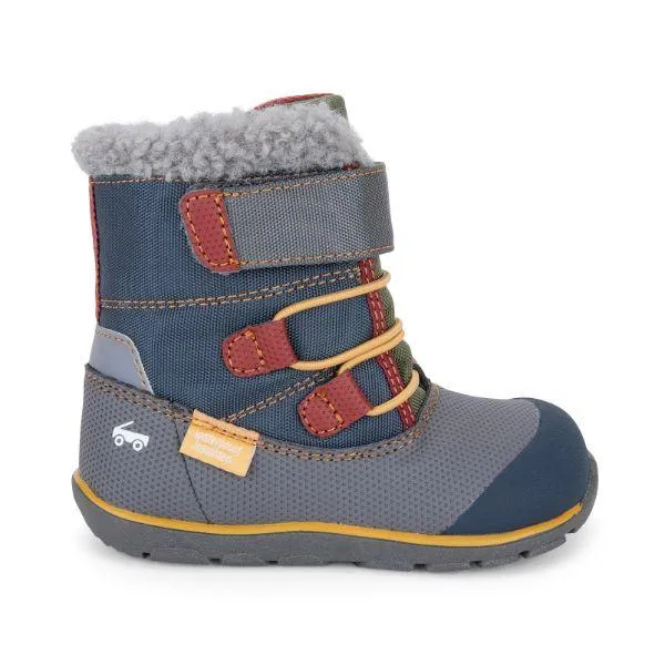 Gilman Waterproof Winter Boots -  Gray/Blue