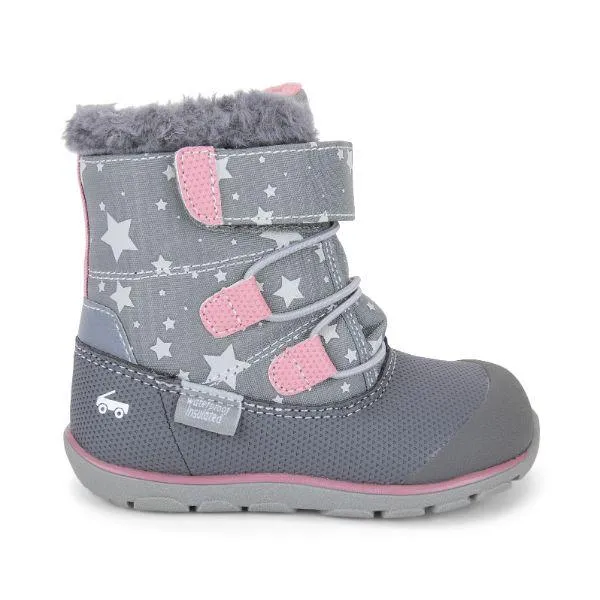 Gilman Waterproof Winter Boots -  Gray/Stars