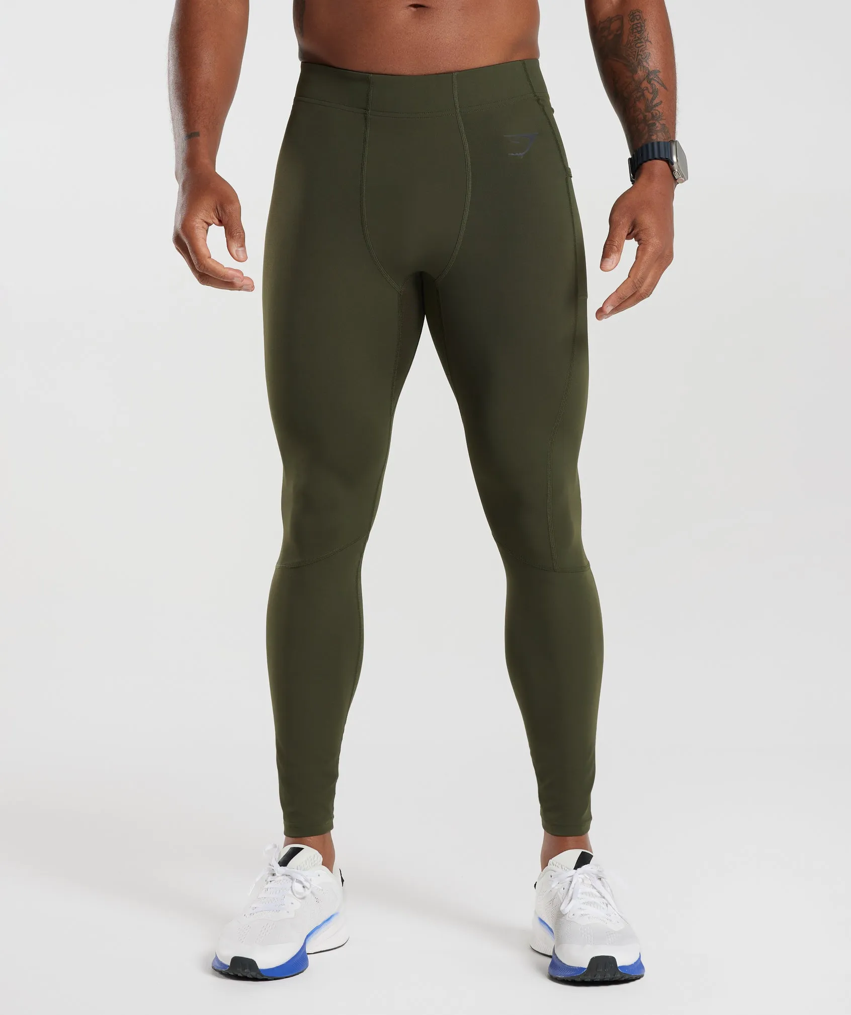 Gymshark Control Baselayer Leggings - Winter Olive