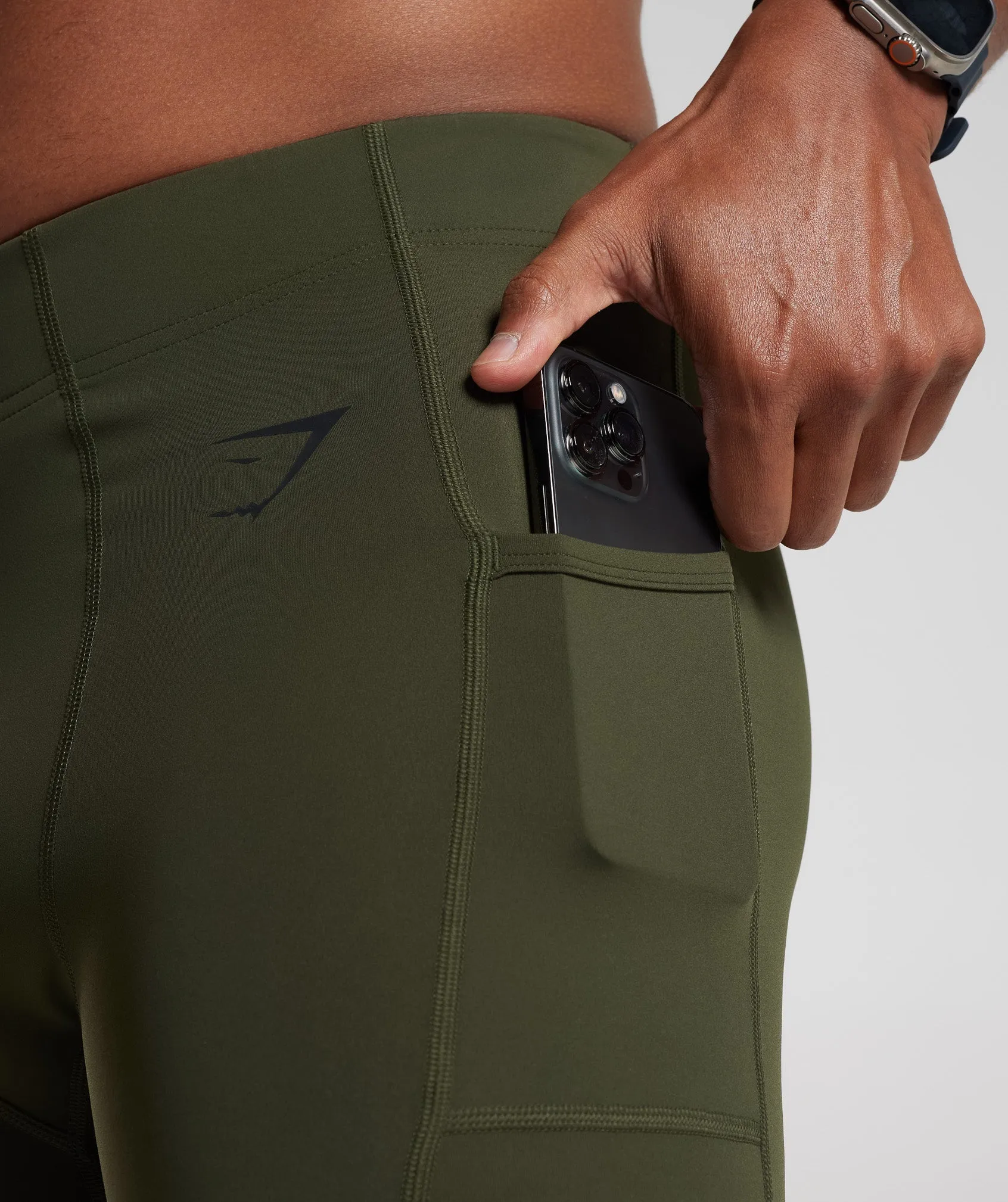 Gymshark Control Baselayer Leggings - Winter Olive