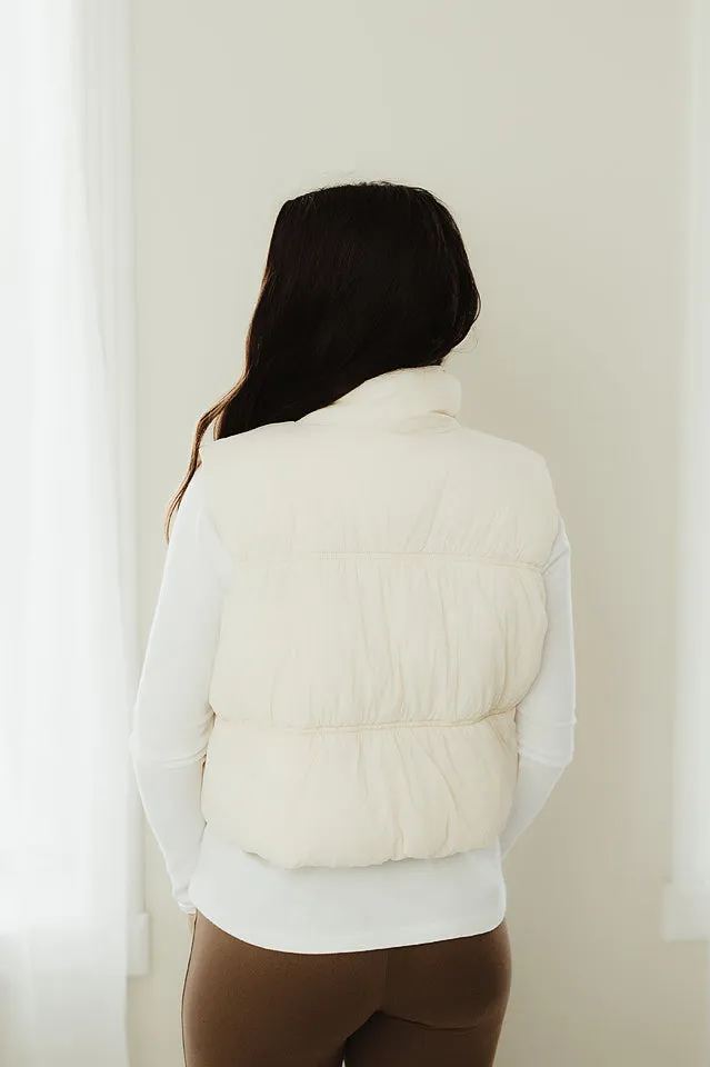 High Neck Puffer Vest