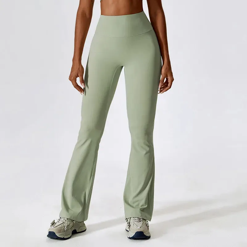 High Waist Push Up Flared Pants Dancing Fitness Tights