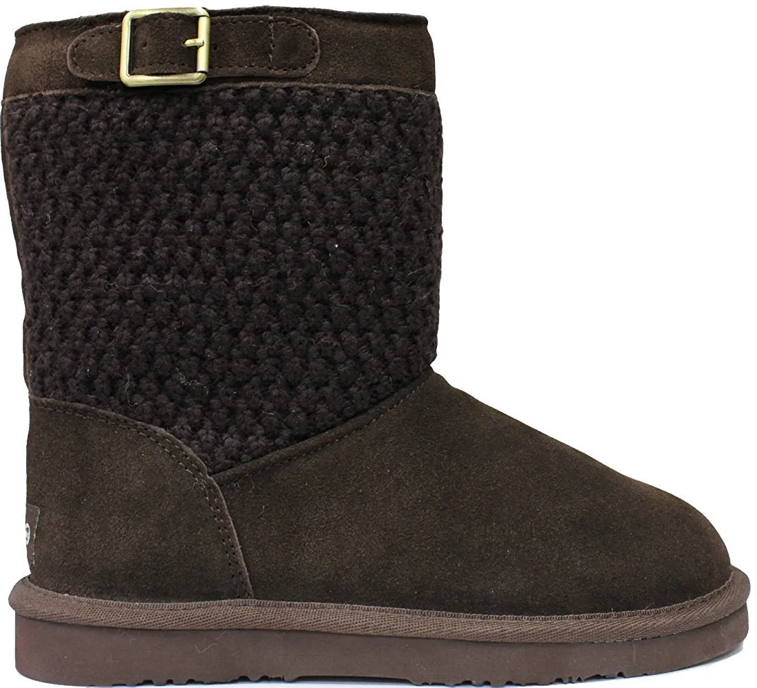 Lamo Women's Vesper Suede Faux Fur Pattern Warm Winter Boot