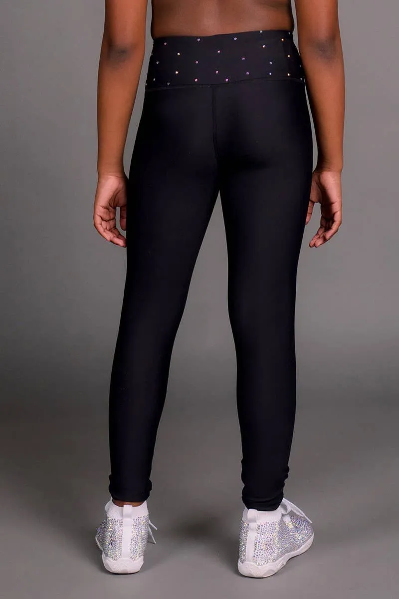 Legendary Legging in Black Crystal