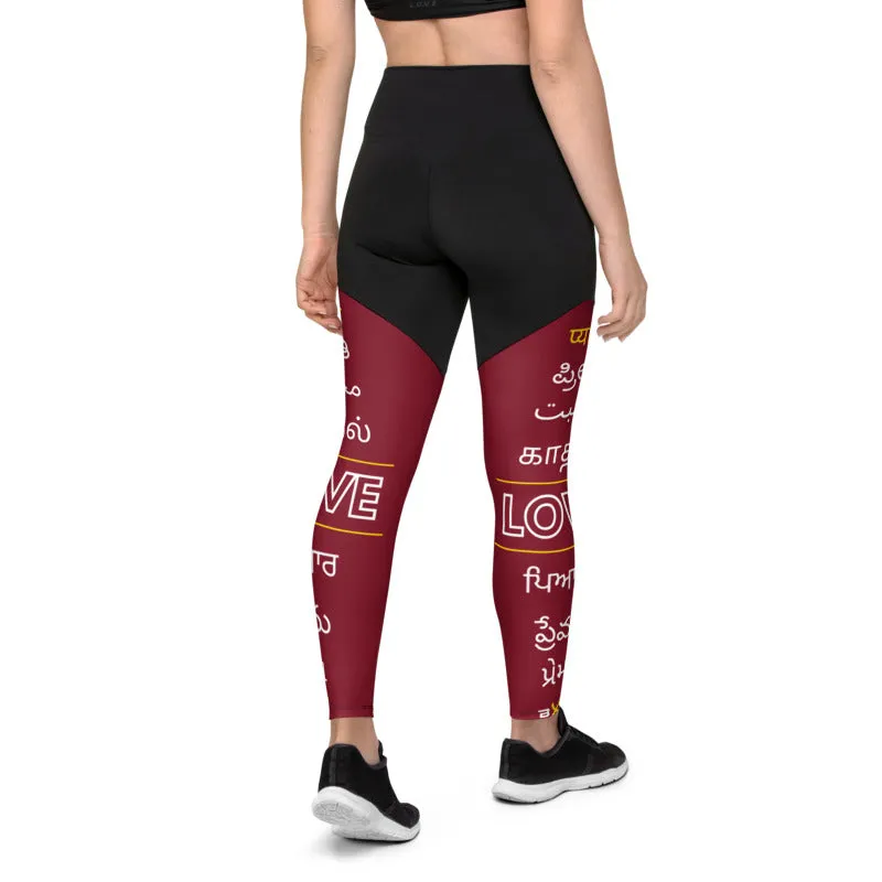 LOVE Languages of India Compression Leggings