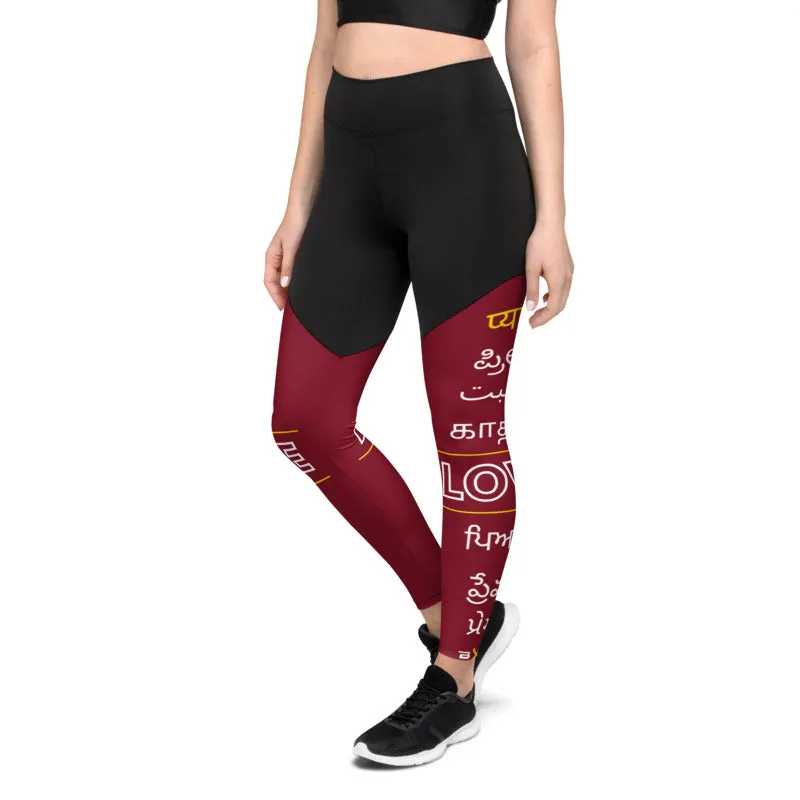 LOVE Languages of India Compression Leggings