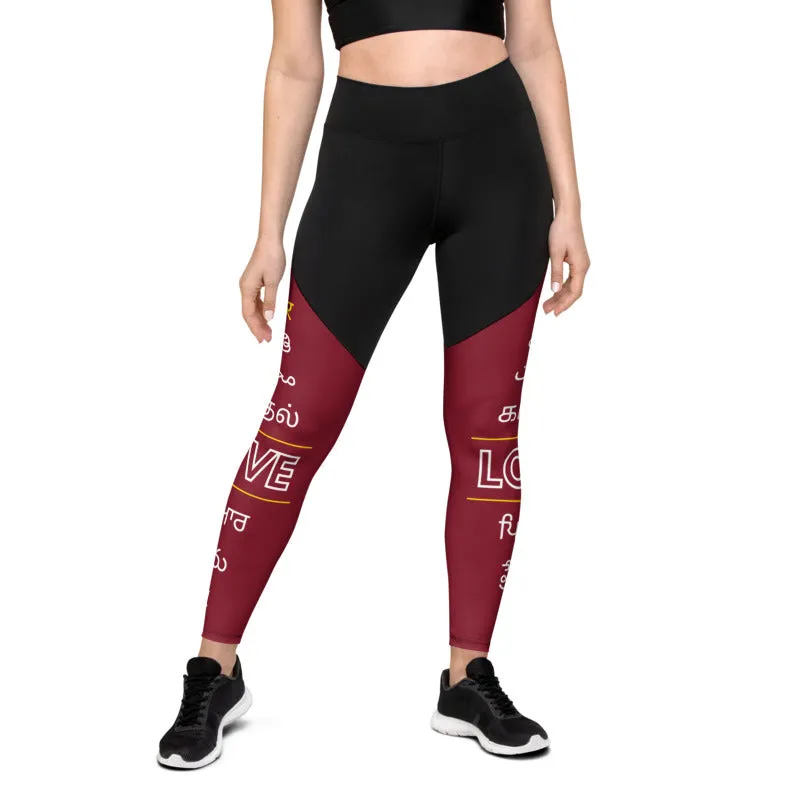 LOVE Languages of India Compression Leggings