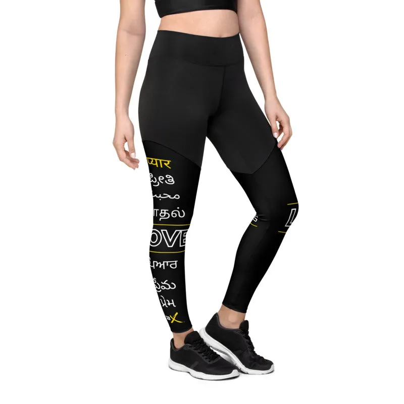 LOVE Languages of India Compression Leggings