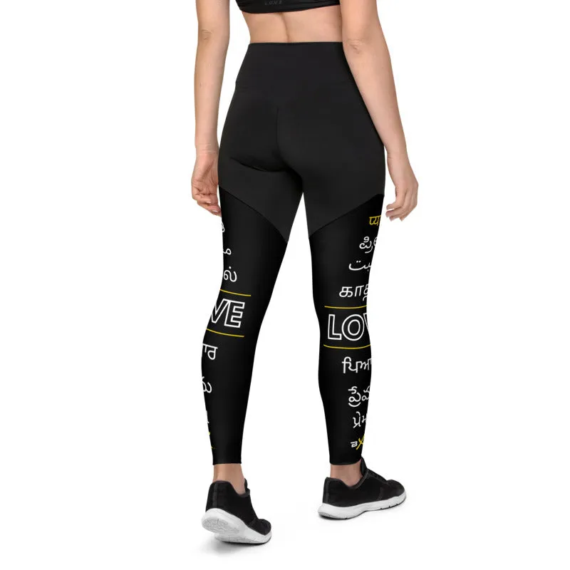 LOVE Languages of India Compression Leggings