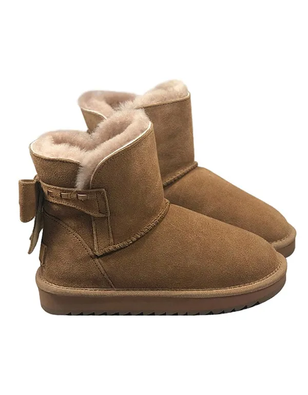 OBIONO Suede Non-slip Winter Snow Boots