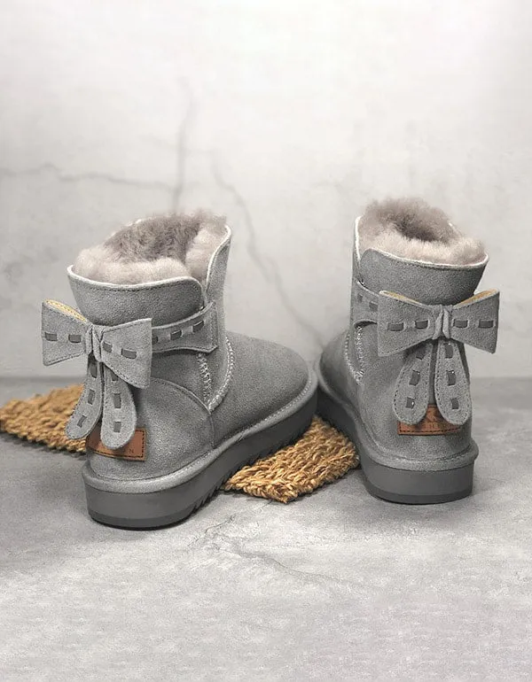 OBIONO Suede Non-slip Winter Snow Boots