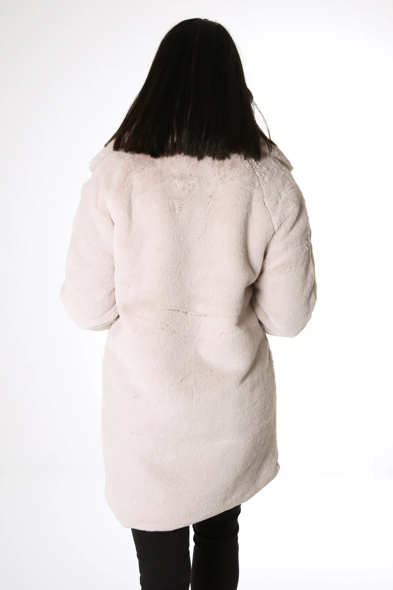 Ollie Faux Fur Jacket Beige