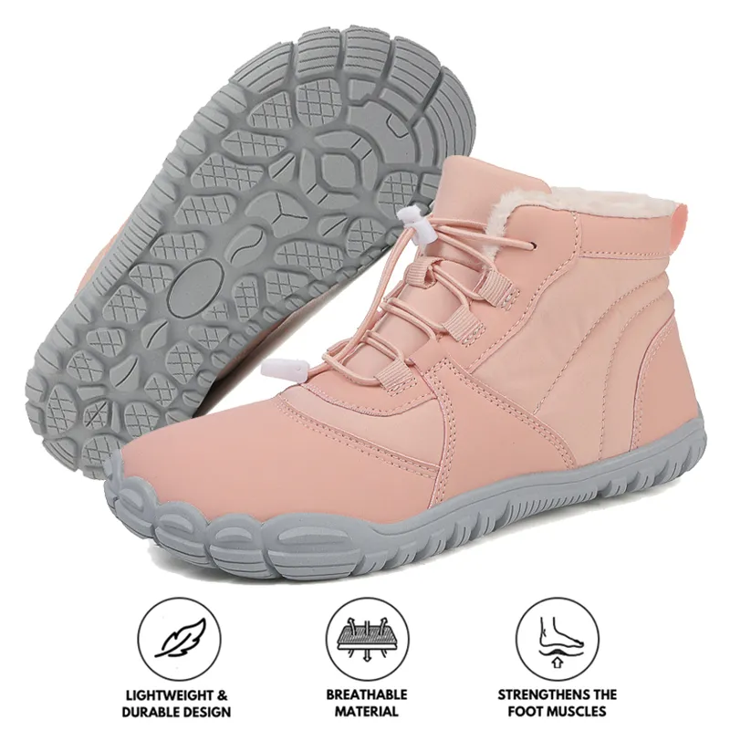 Outdoor Snow Boots Warm Wear-Resistant Winter Thickened Shoes Non-slip & Waterproof Winter Barefoot Shoe (Unisex)