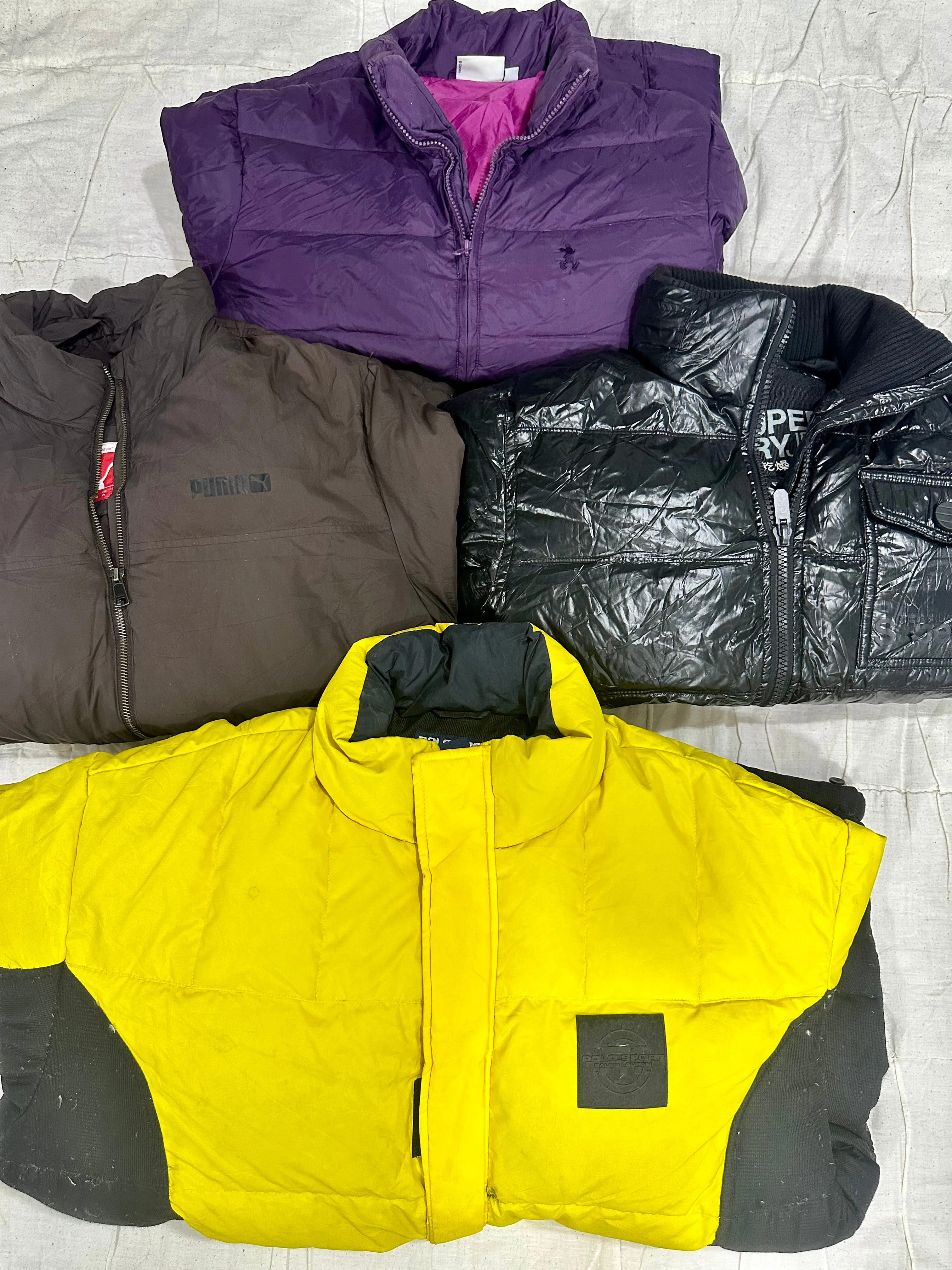 Puffer Jackets Polo,Tommy,Puma,Champion other brands