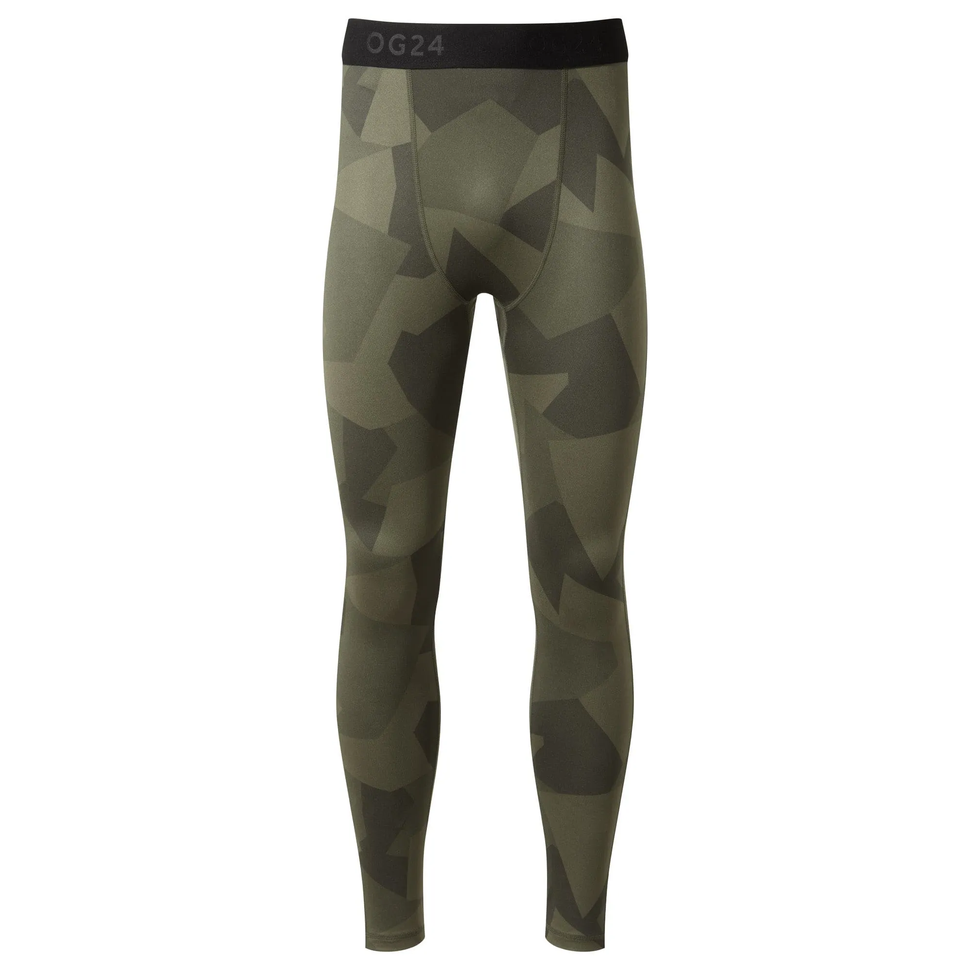 Snowdon Mens Thermal Base Layer Leggings - Khaki Camo Print