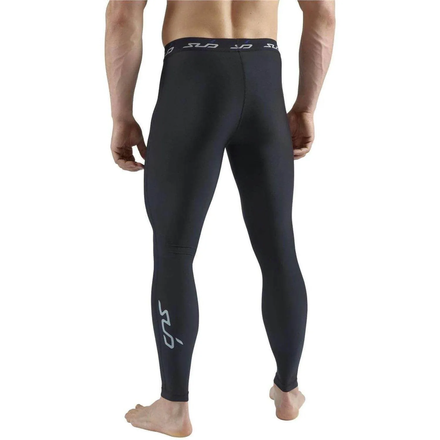 Sub Sports Cold Thermal Compression Mens Long Running Tights - Black