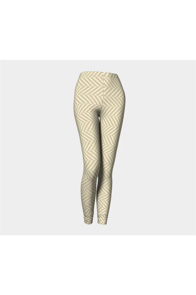 Sweet Corn Herringbone Premium Leggings