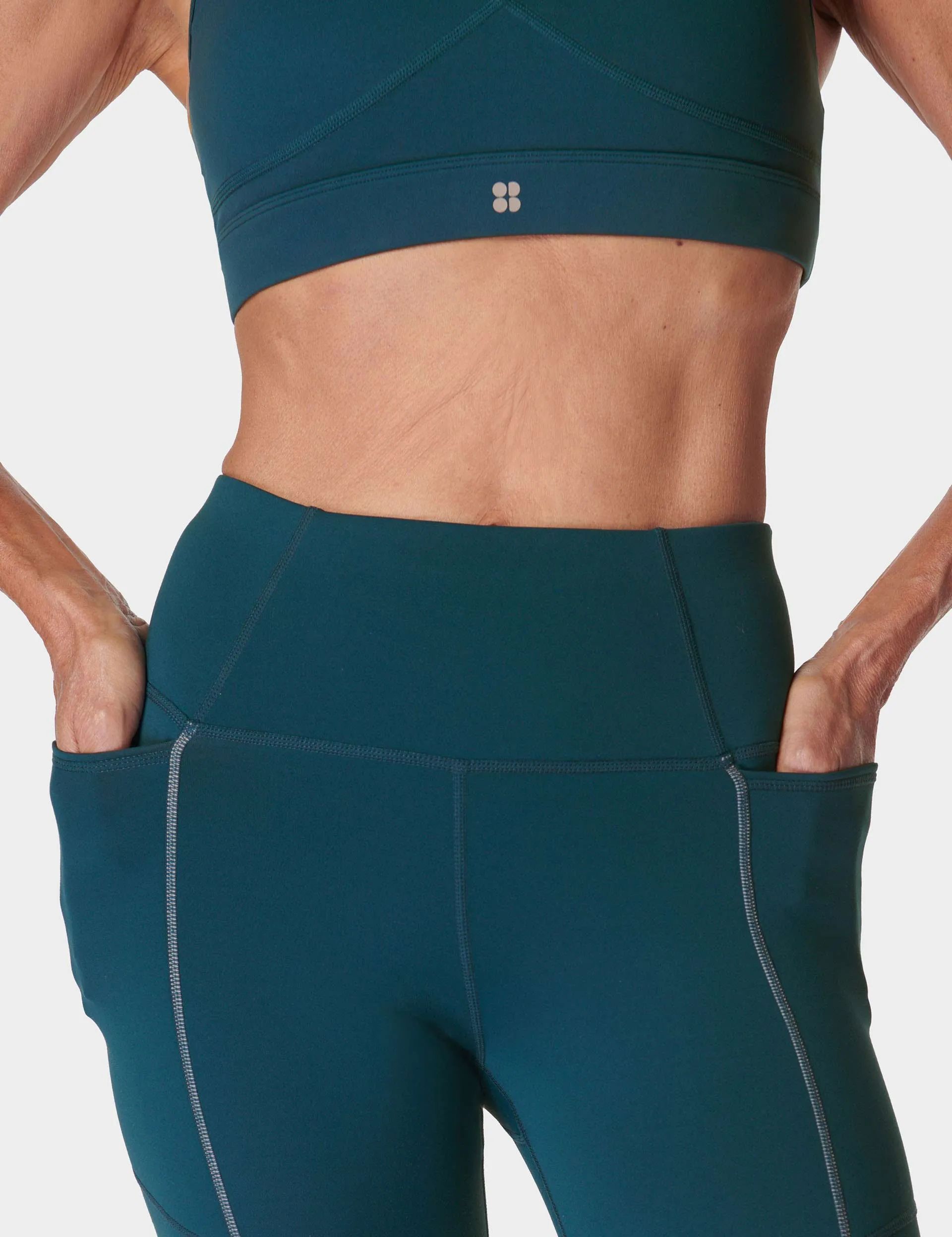 Therma Boost Running Leggings - Deep Green