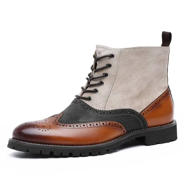 Tricolor Solid Winter Boots