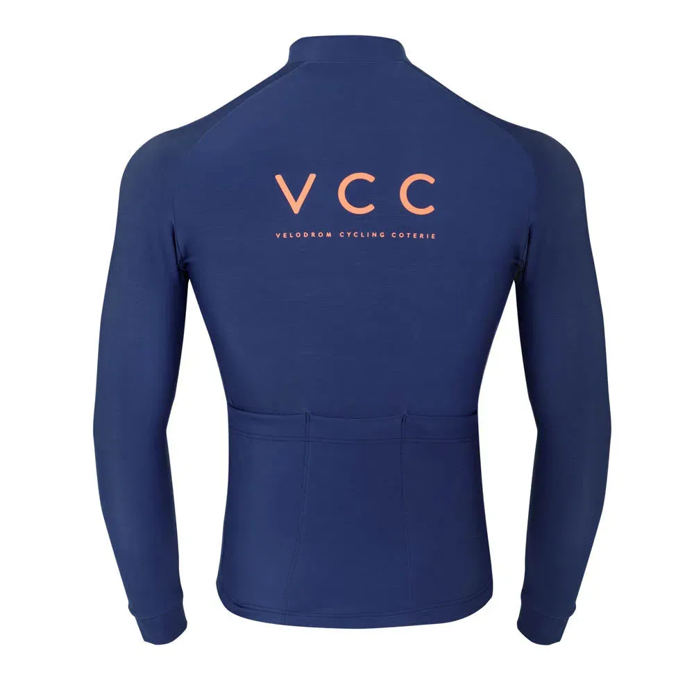 VELODROM VCC Long Sleeve Winter Jersey - Cobalt Deep Blue