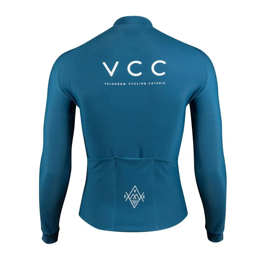 VELODROM VCC Winter Long Sleeve Jersey -  Shadow Blue